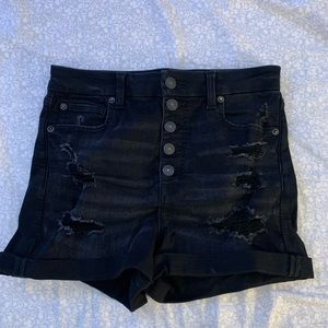 Black high rise American Eagle shorts